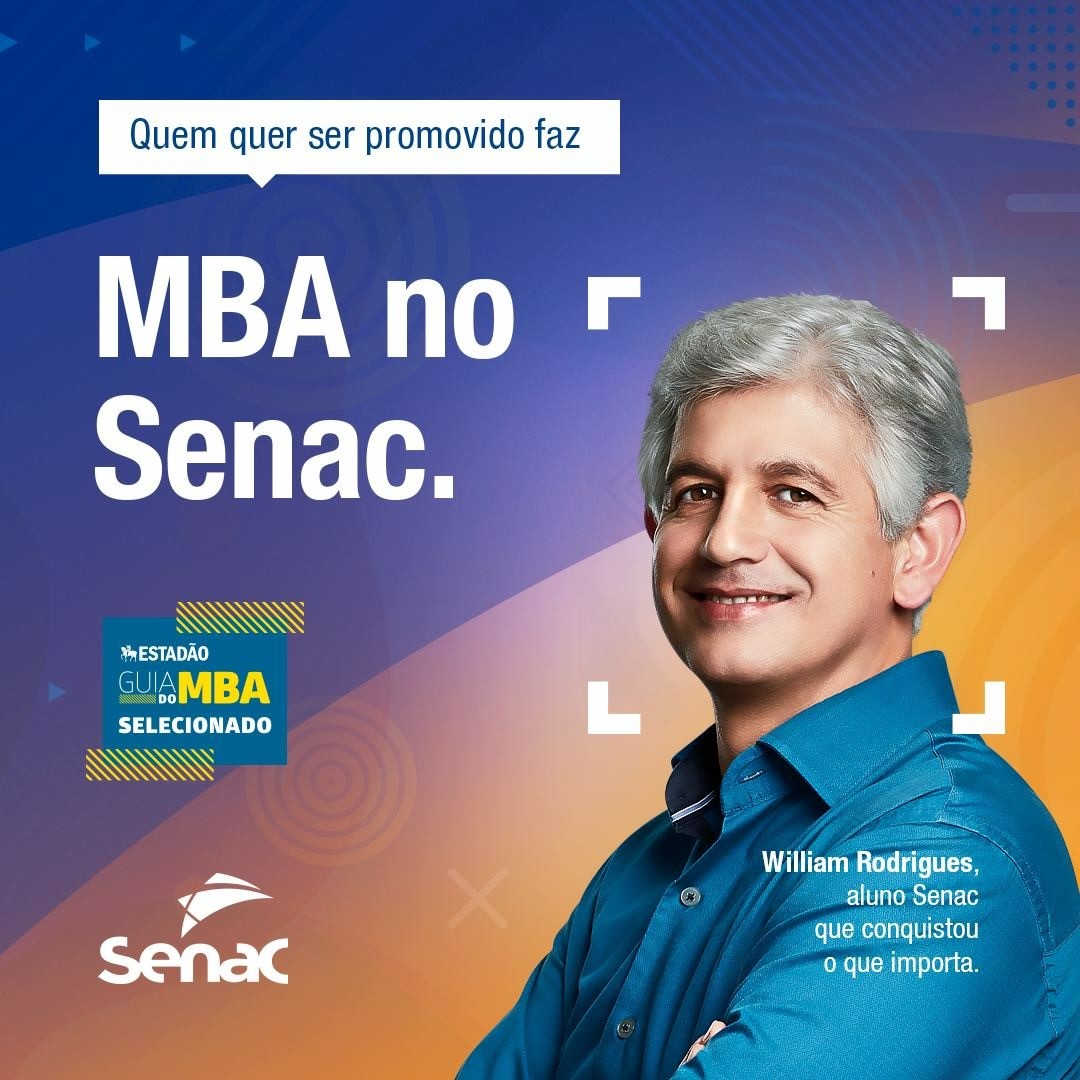 SENAC promove MBA em Gestão Financeira e Controladoria