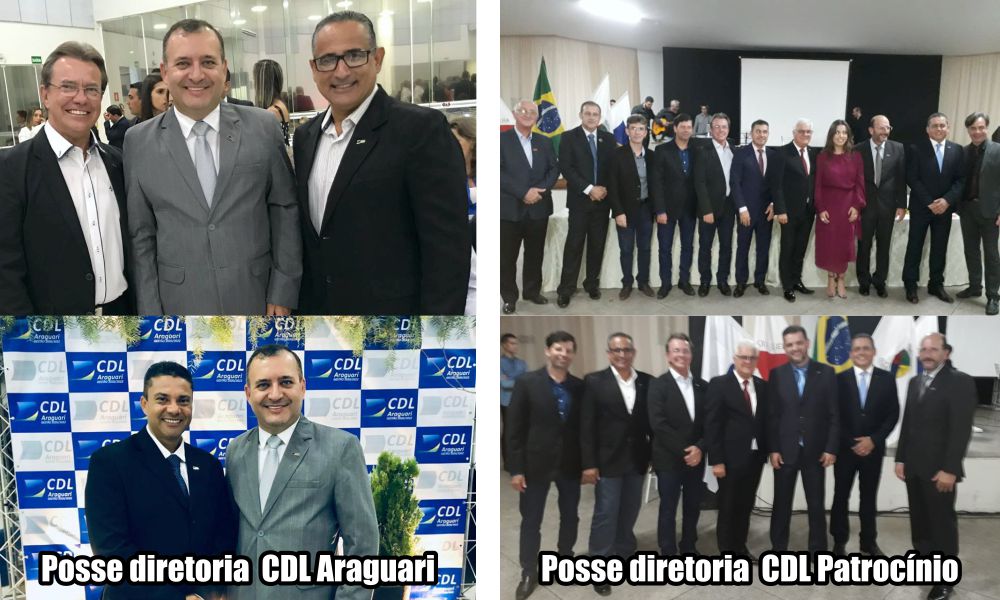 CDL Monte Carmelo participa da cerimônia de posse das novas diretorias das entidades vizinhas