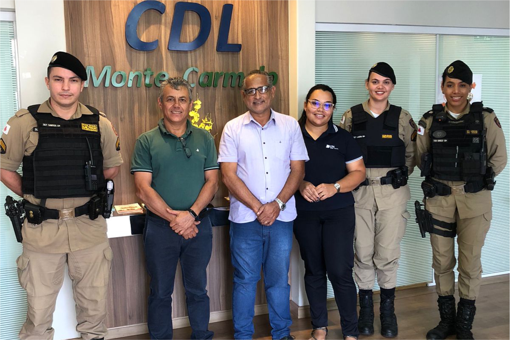 CDL participa de reunião com representantes da Polícia Militar